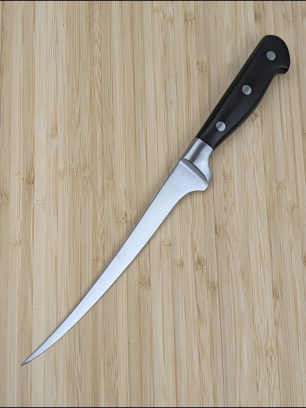 CRAFTED CULINARY 7in Filet Knife, Forged High-Carbon Stainless Steel, POM Handle